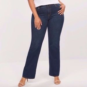 Lane Bryant geniusfit bootcut darkwash jeans